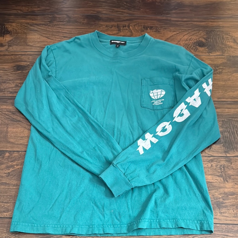 Men's Shadow Hill Teal Long Sleeve Shirt